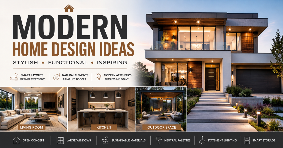 Modern Home Design Ideas for a Sleek and Functional Lifestyle